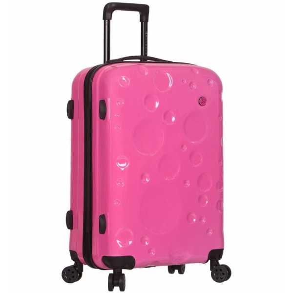 Cestovní kufr SIROCCO T-1194/3-L PC - růžová - 2. jakost