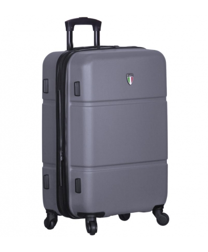 Cestovní kufr TUCCI T-0117/3-L ABS - charcoal - II. jakost