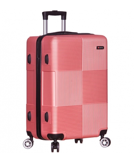 Cestovní kufr METRO LLTC3/3-L ABS - růžová - II. jakost